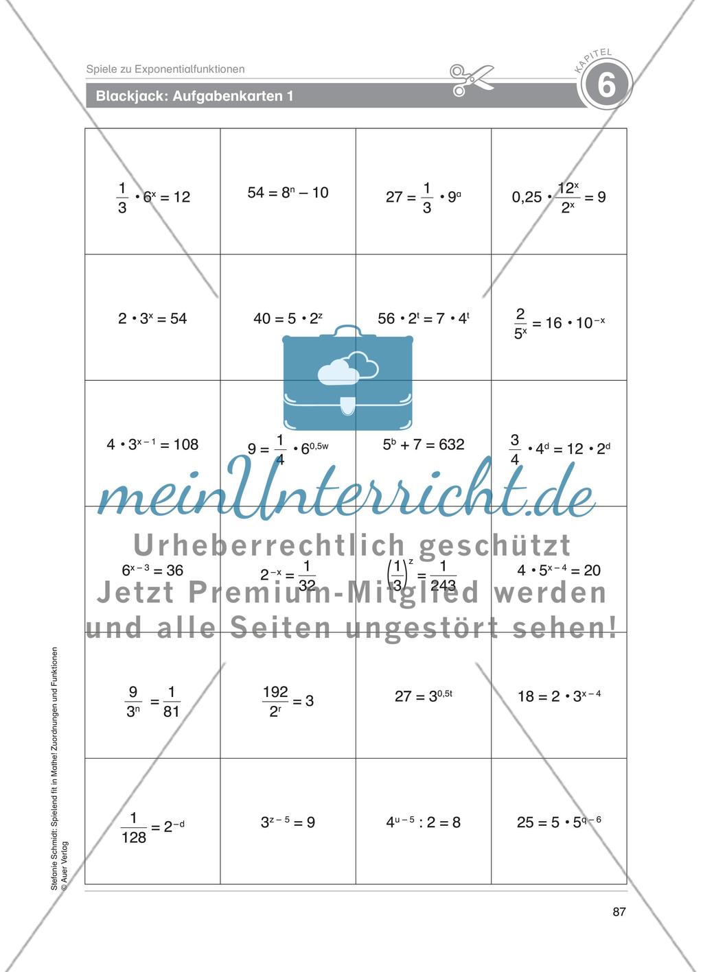 Spiele zu Exponentialfunktionen Preview 10
