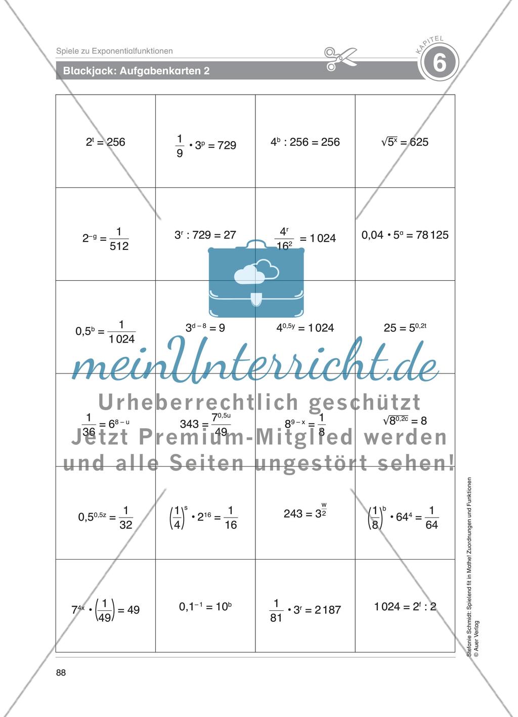 Spiele zu Exponentialfunktionen Preview 11