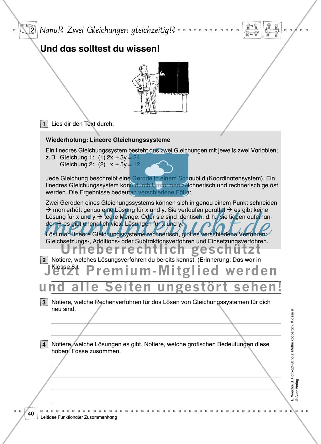 Einführung: Additionsverfahren Preview 3