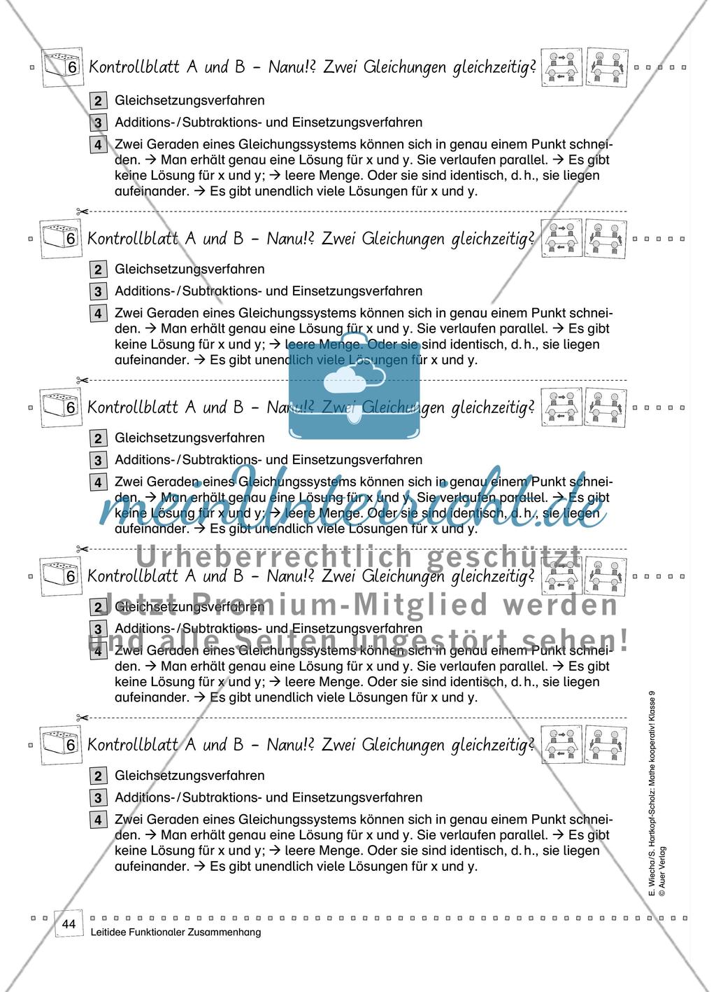 Einführung: Additionsverfahren Preview 7