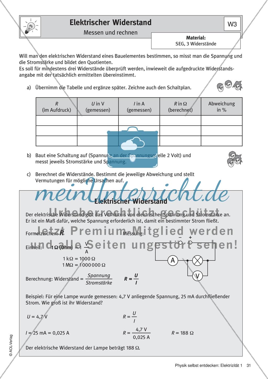 Elektrischer Widerstand Preview 3