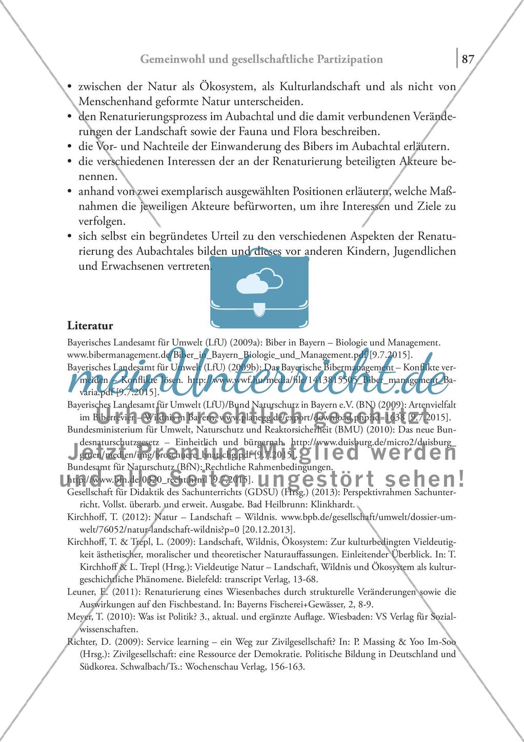 Gemeinwohl und gesellschaftliche Partizipation – Service Learning am Beispiel eines Beteiligungsprojektes zur Renaturierung eines Wiesenbaches Preview 13