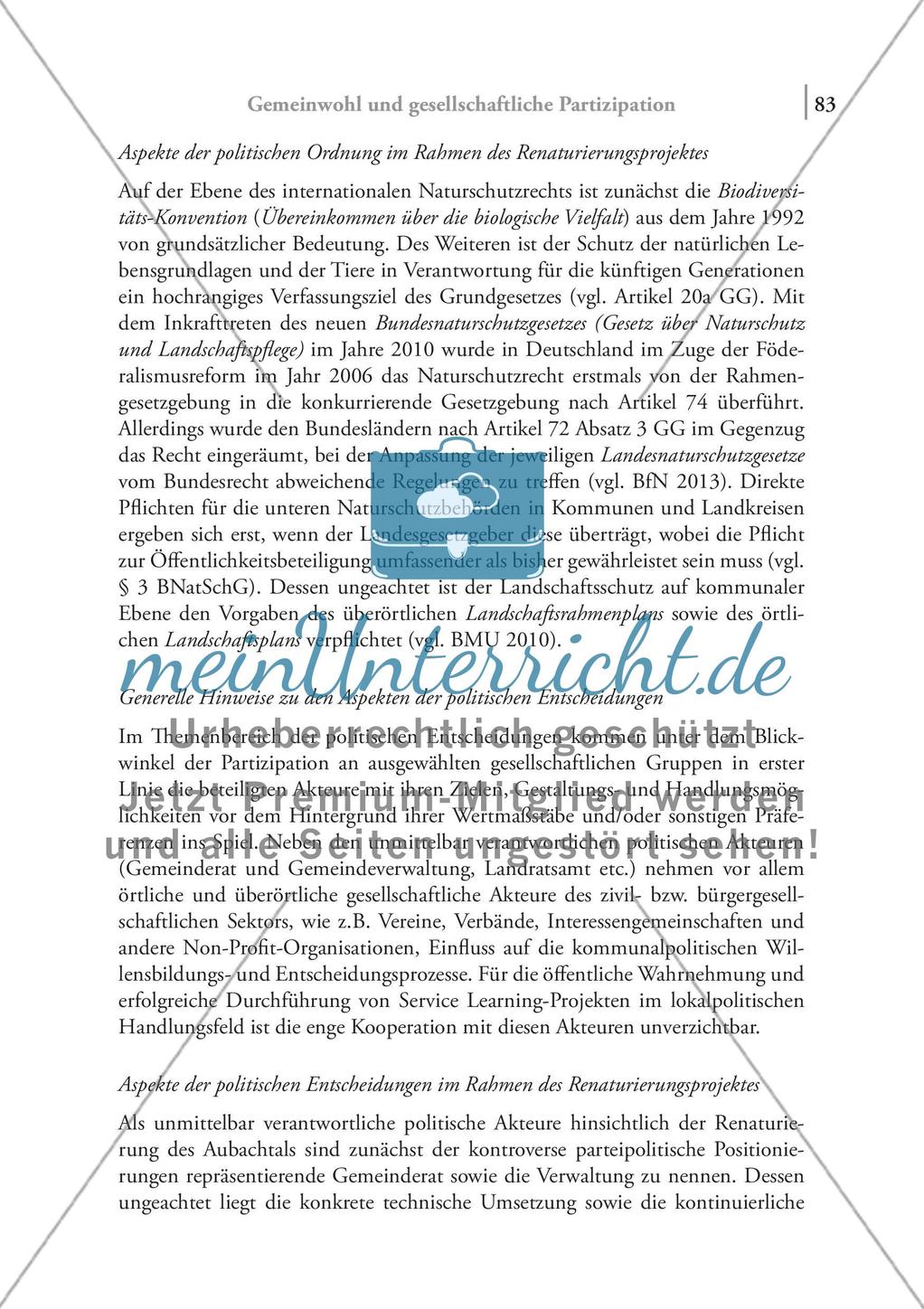 Gemeinwohl und gesellschaftliche Partizipation – Service Learning am Beispiel eines Beteiligungsprojektes zur Renaturierung eines Wiesenbaches Preview 9