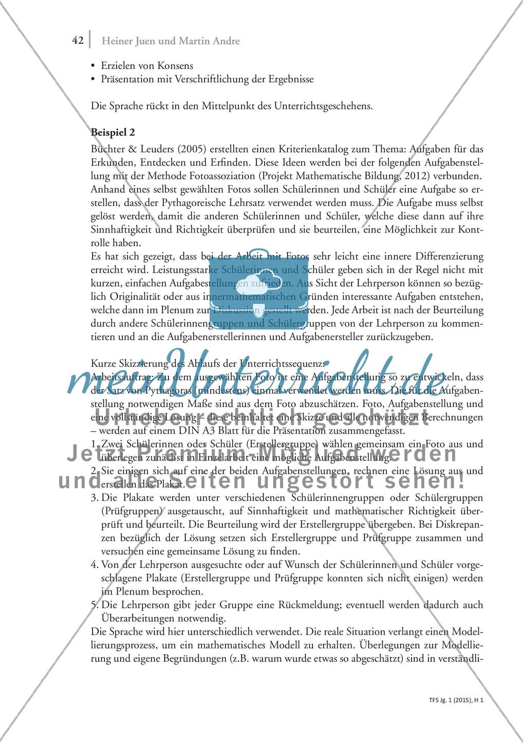 Denken – Sprache – Mathematik: Analyse der Unerlässlichkeit von Sprache beim mathematischen Arbeiten Preview 5