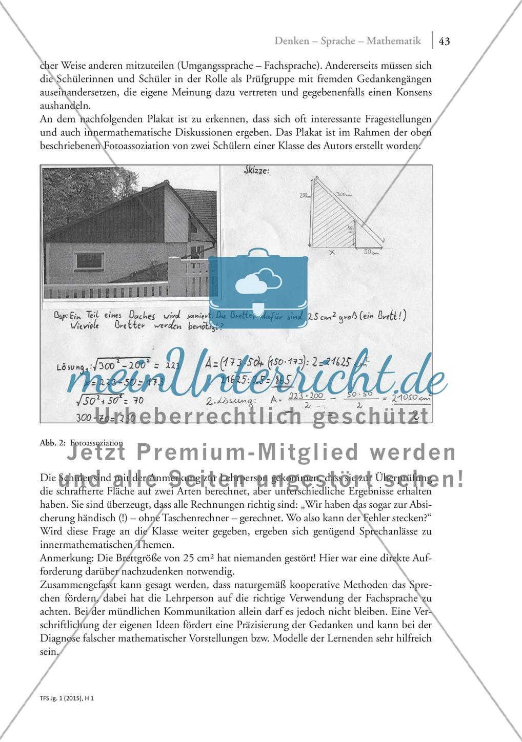 Denken – Sprache – Mathematik: Analyse der Unerlässlichkeit von Sprache beim mathematischen Arbeiten Preview 6