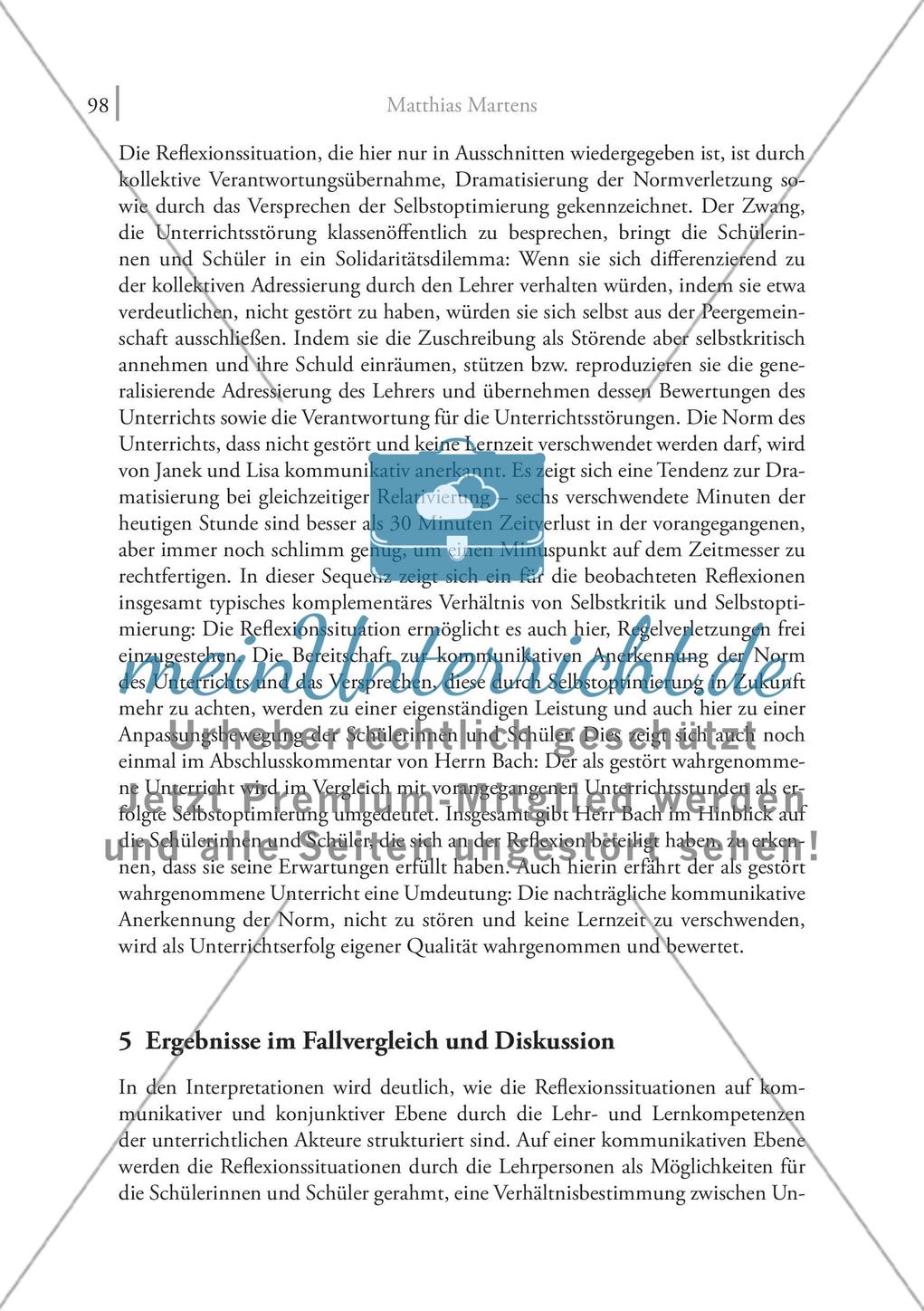 Reflektieren als unterrichtliche Aufgabe: Zur Passung von Lehr- und Lernkompetenzen im individualisierten Unterricht Preview 11