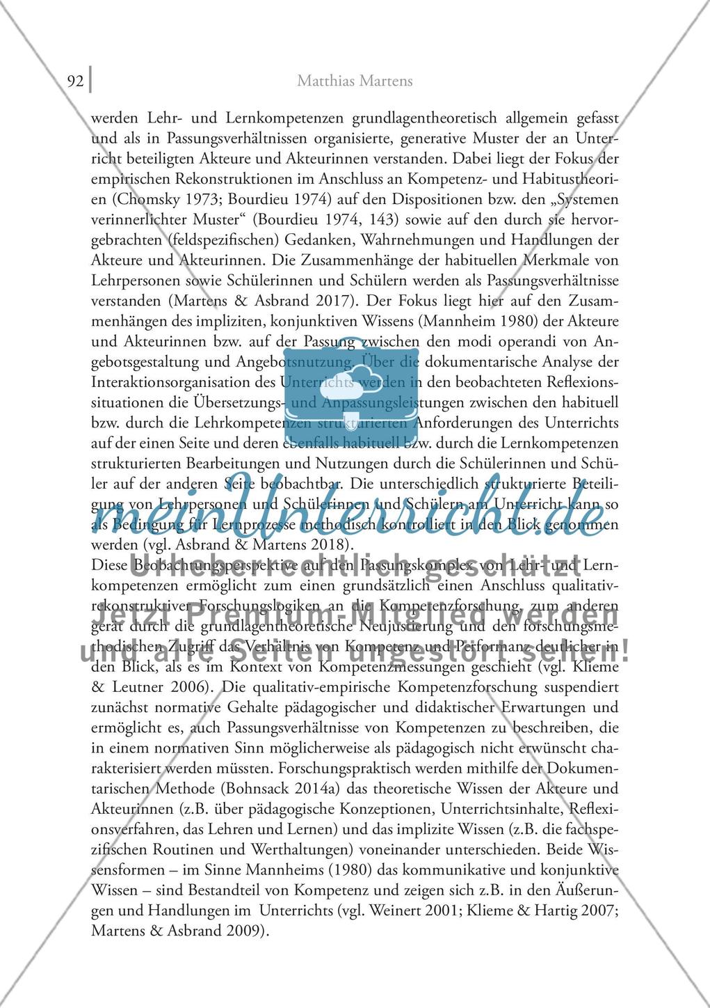 Reflektieren als unterrichtliche Aufgabe: Zur Passung von Lehr- und Lernkompetenzen im individualisierten Unterricht Preview 5