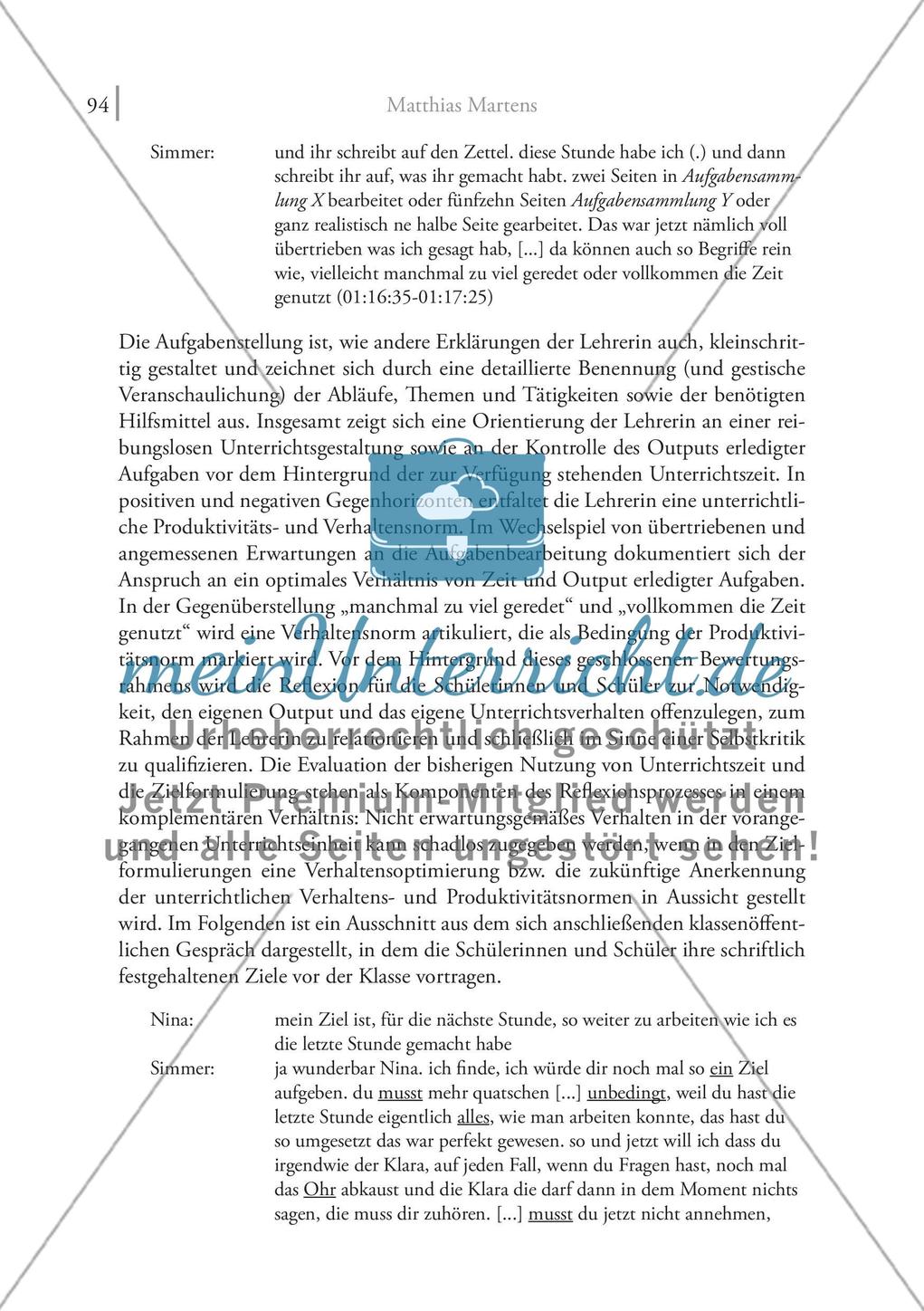 Reflektieren als unterrichtliche Aufgabe: Zur Passung von Lehr- und Lernkompetenzen im individualisierten Unterricht Preview 7