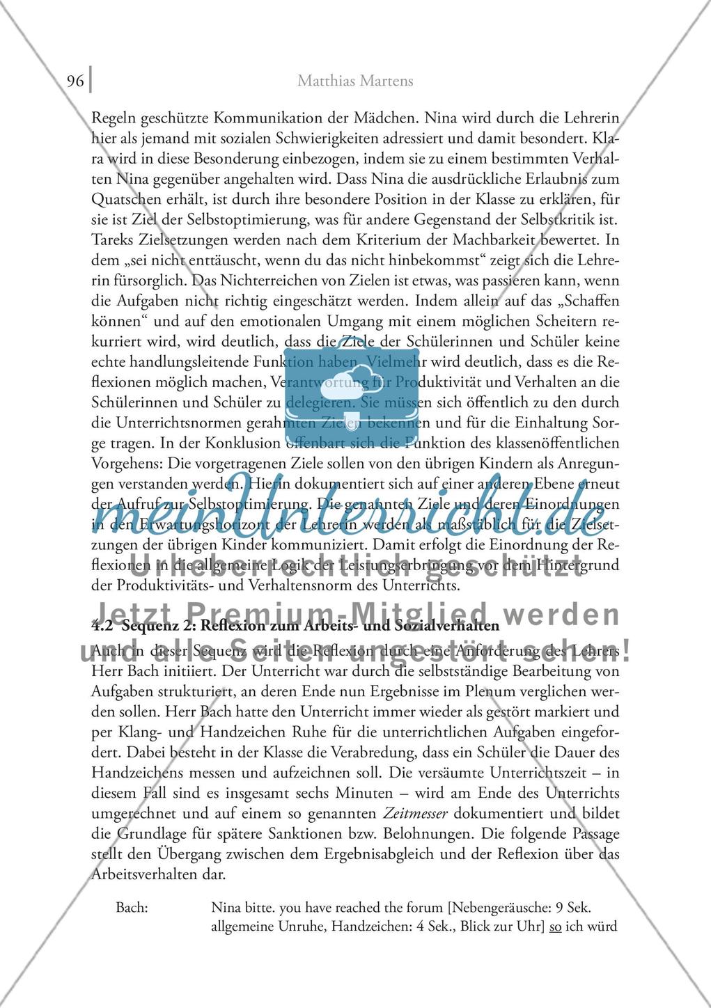Reflektieren als unterrichtliche Aufgabe: Zur Passung von Lehr- und Lernkompetenzen im individualisierten Unterricht Preview 9