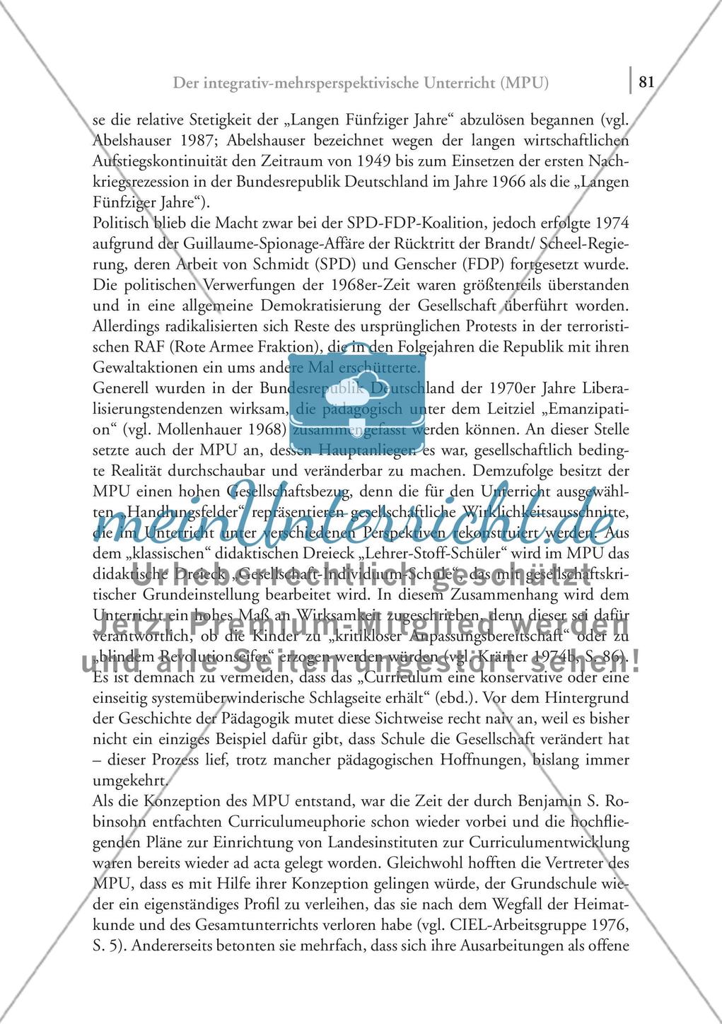 Der integrativ-mehrperspektivische Unterricht (MPU) Preview 10