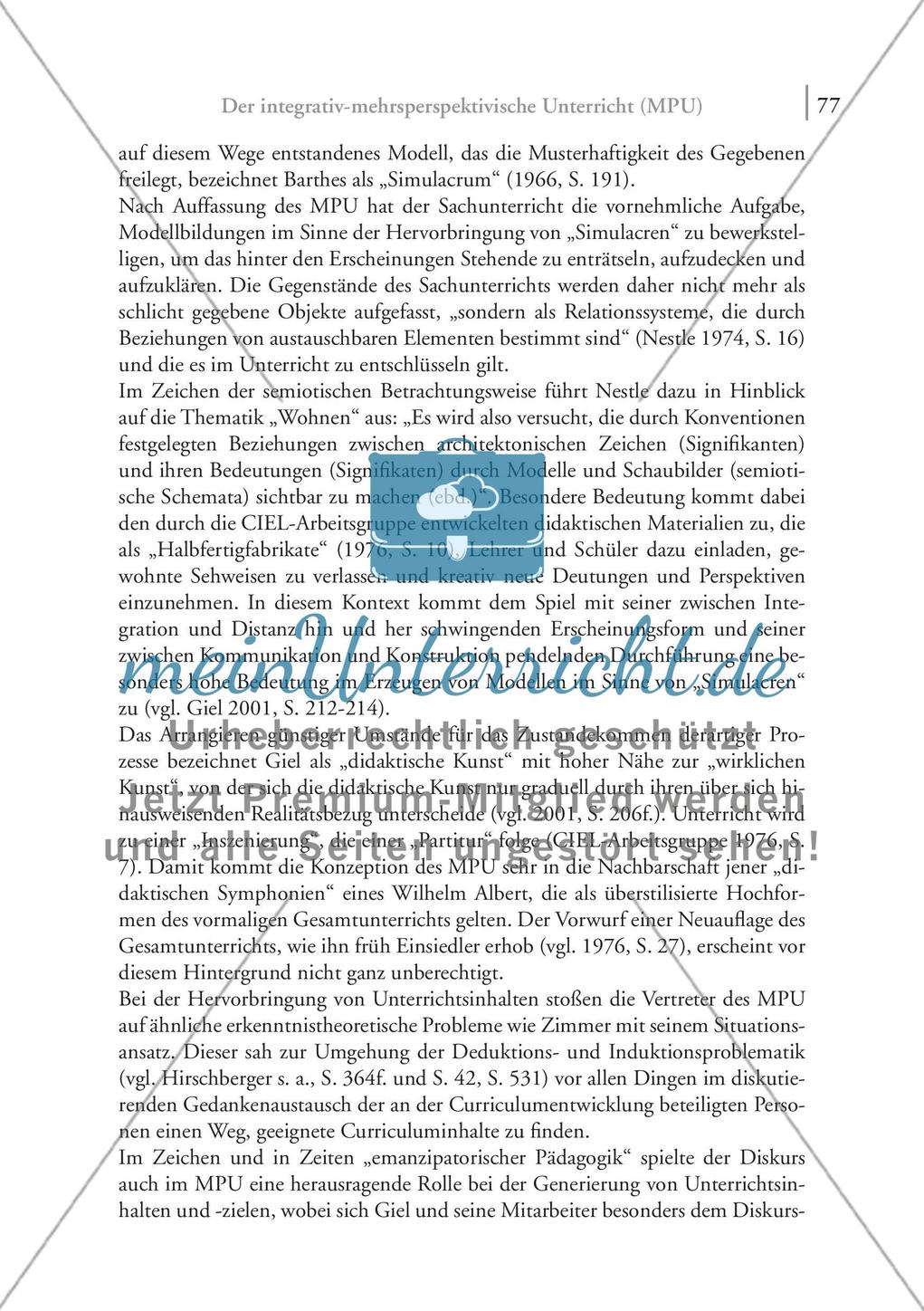 Der integrativ-mehrperspektivische Unterricht (MPU) Preview 6