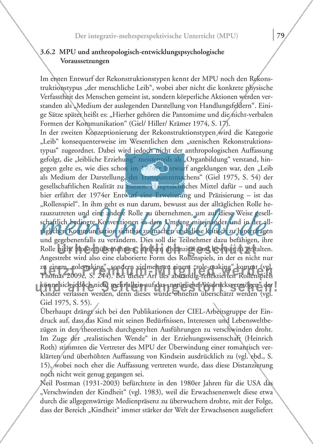 Der integrativ-mehrperspektivische Unterricht (MPU) Preview 8