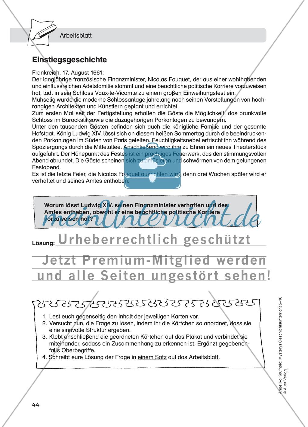 „Der Staat bin ich!“ Ludwig XIV. meinUnterricht „Der Staat bin ich!“ Ludwig XIV. meinUnterricht