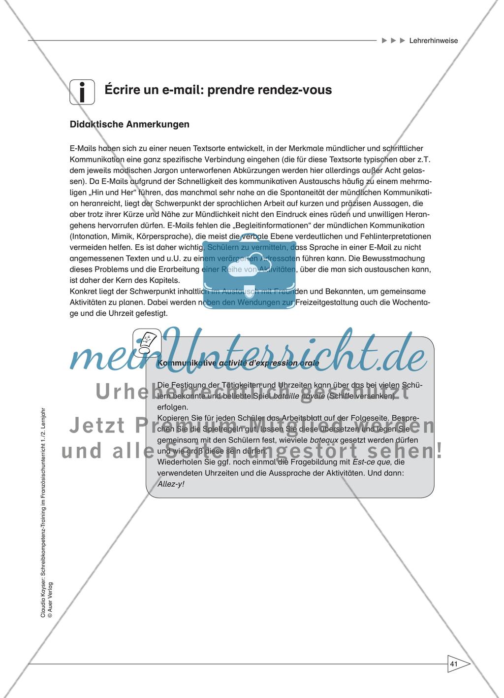 Écrire un e-mail: prendre rendez-vous Preview 1