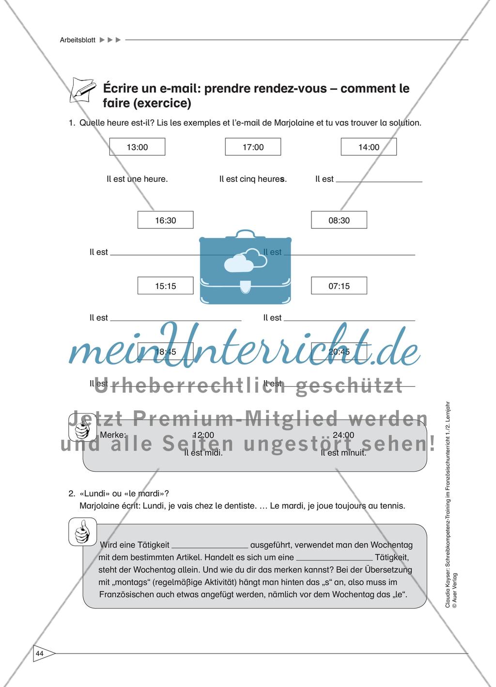 Écrire un e-mail: prendre rendez-vous Preview 4