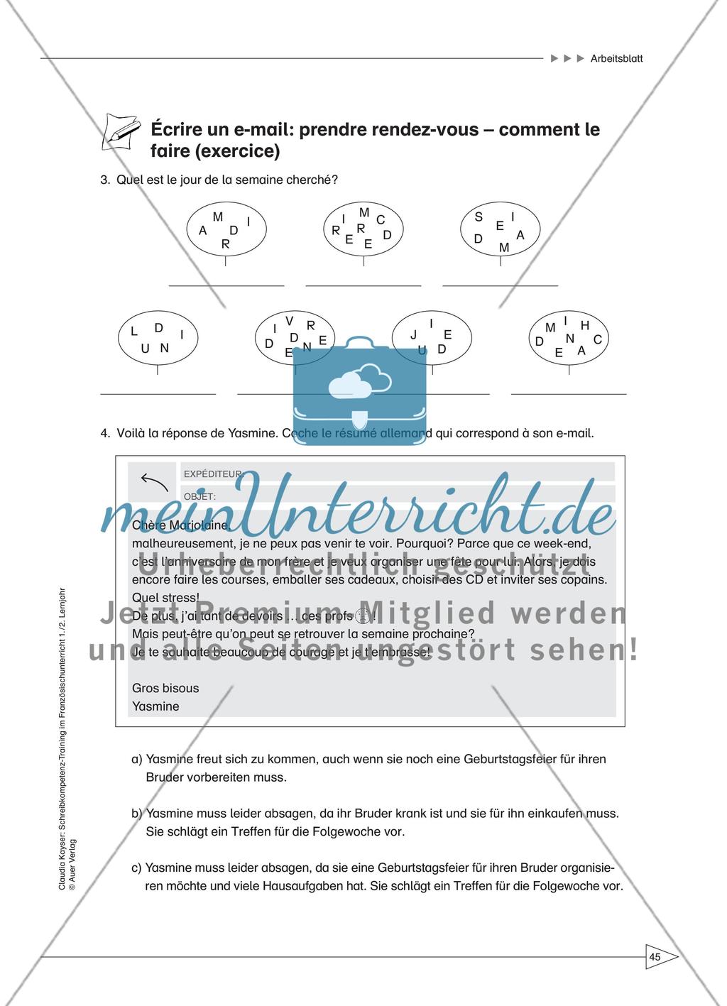 Écrire un e-mail: prendre rendez-vous Preview 5