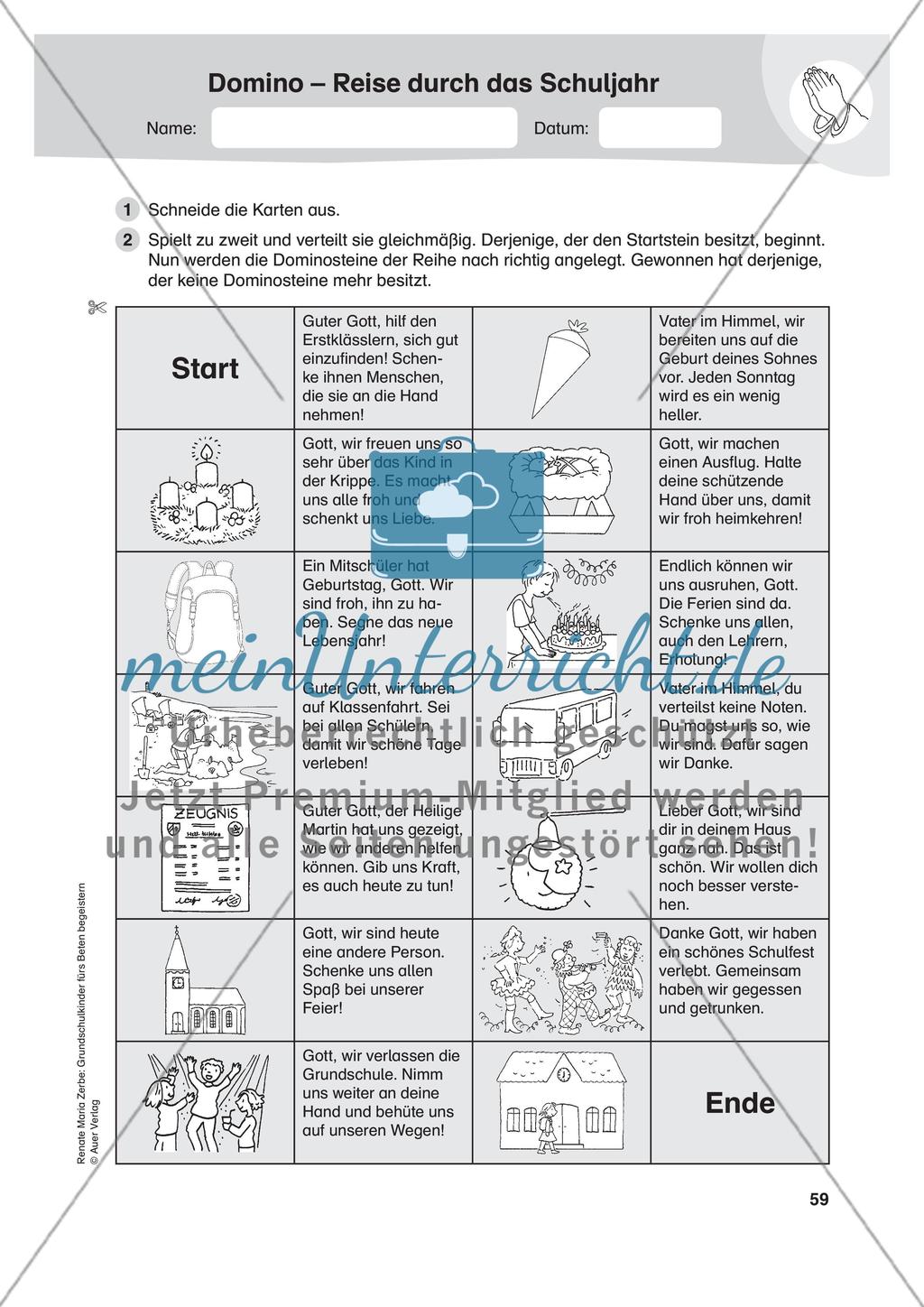 Gebete durch den Schuljahreskreis Preview 9