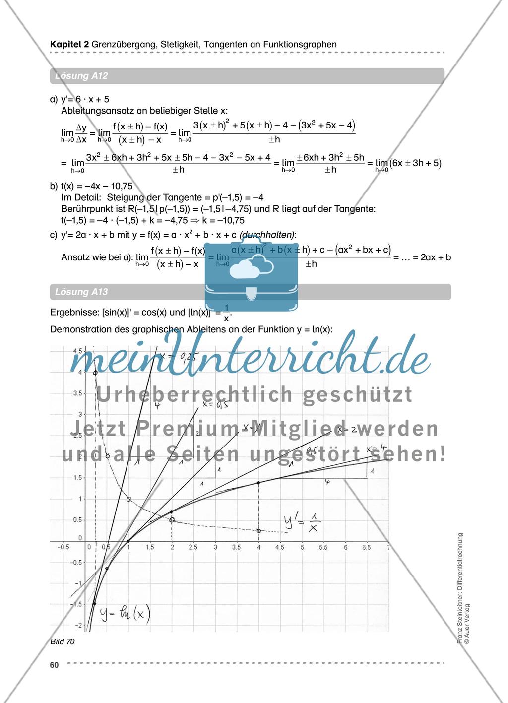 Steigungsberechnung mit den Grenzwertverfahren Preview 9