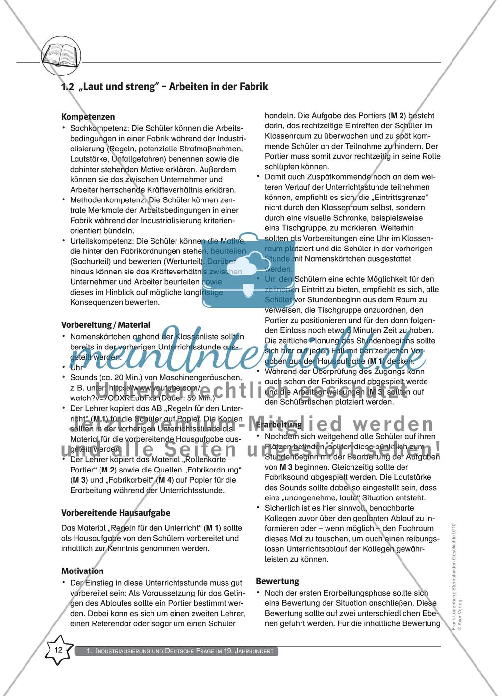 „Laut und streng“ – Arbeiten in der Fabrik Preview 1