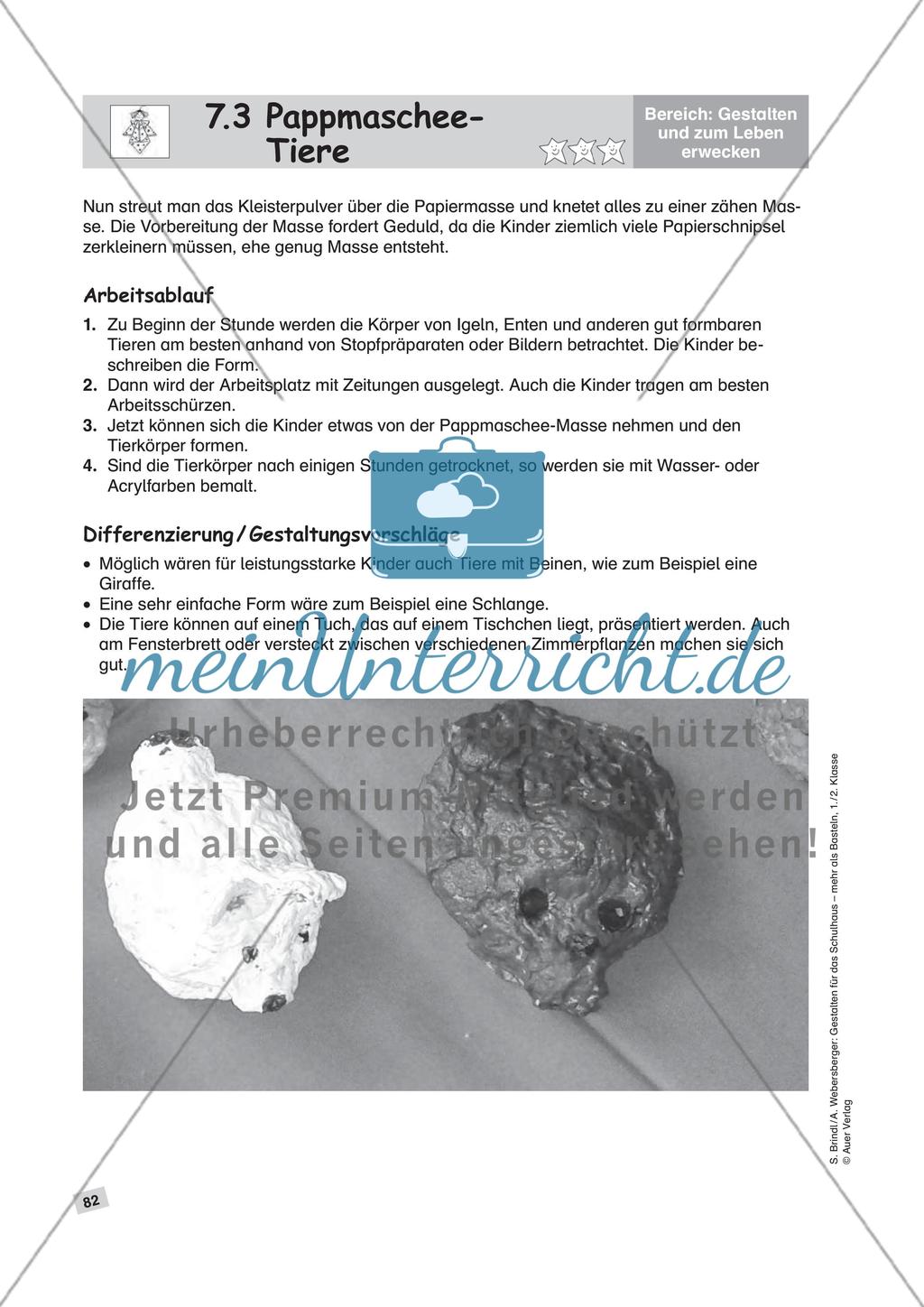 Pappmaschee-Tiere Preview 2
