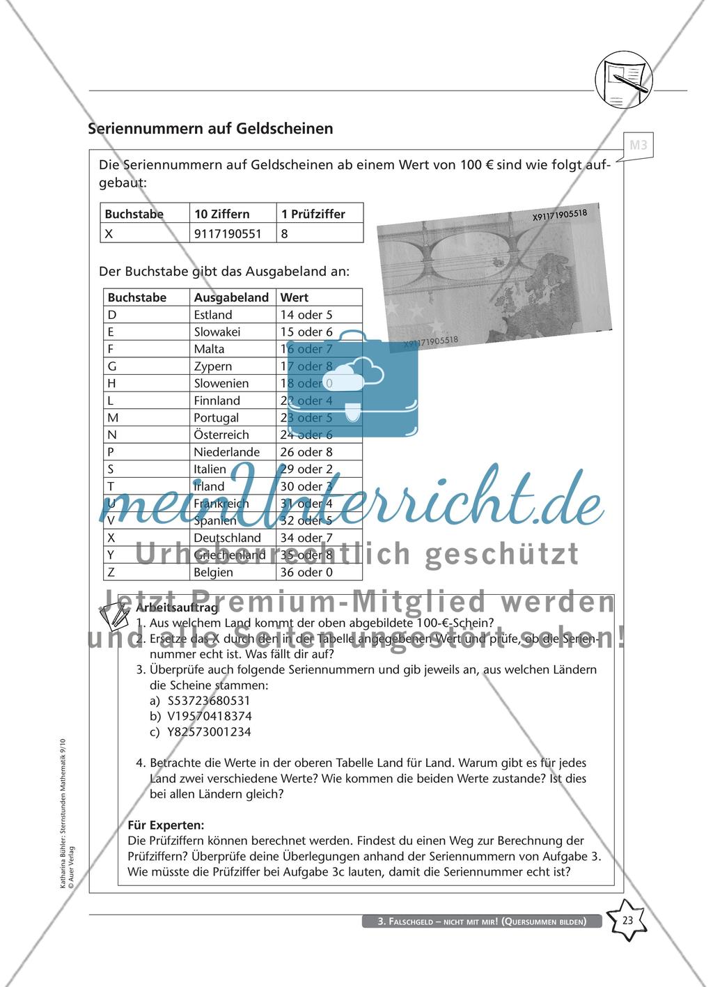 Falschgeld – nicht mit mir! (Quersummen bilden) Preview 6
