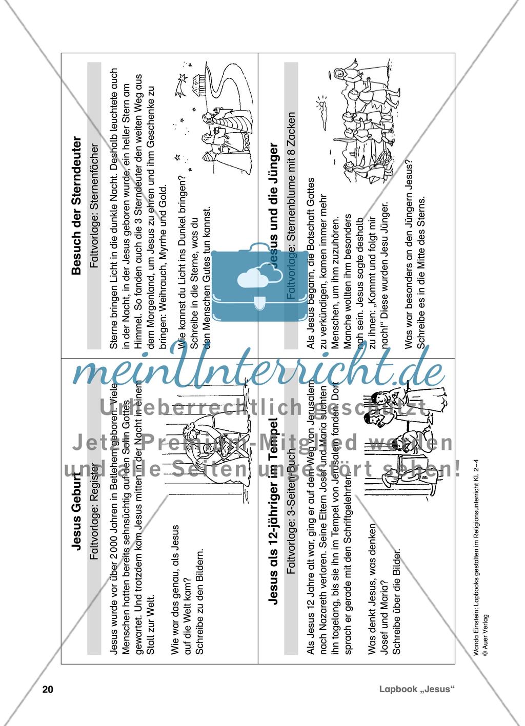 Lapbook „Jesus“ Preview 2