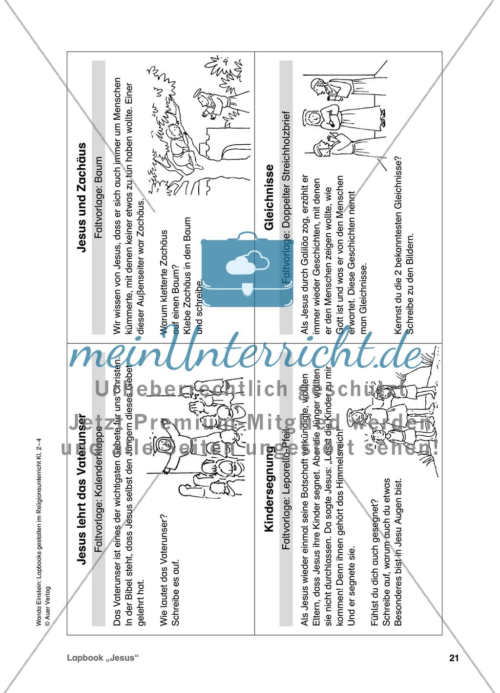 Lapbook „Jesus“ Preview 3