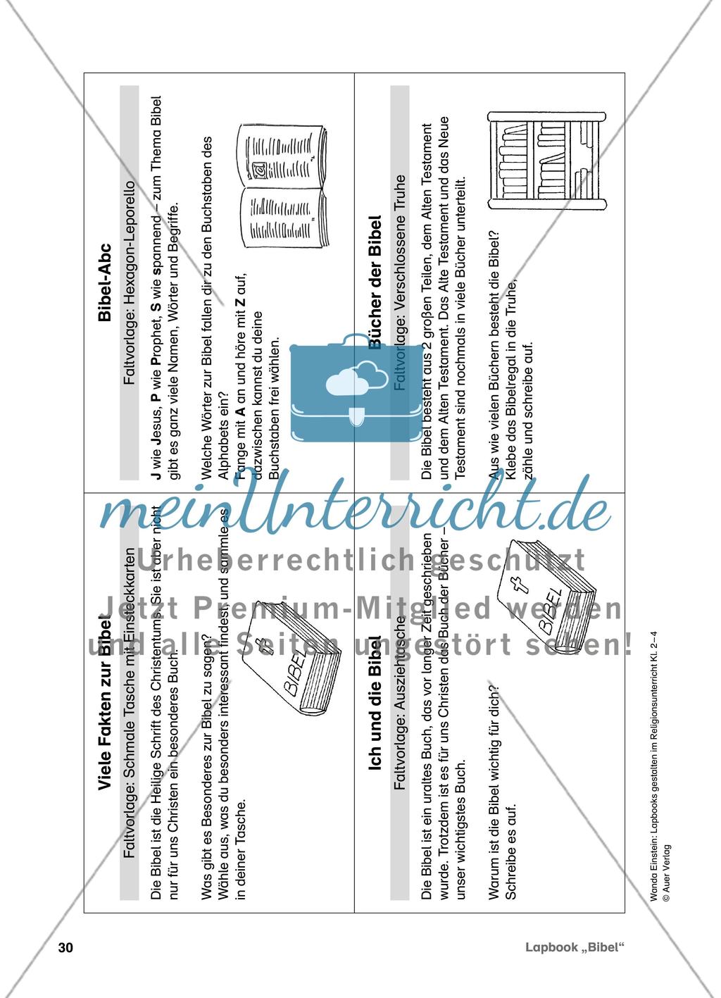 Lapbook „Bibel“ Preview 2