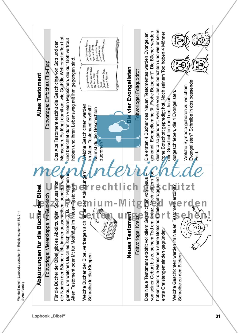 Lapbook „Bibel“ Preview 3