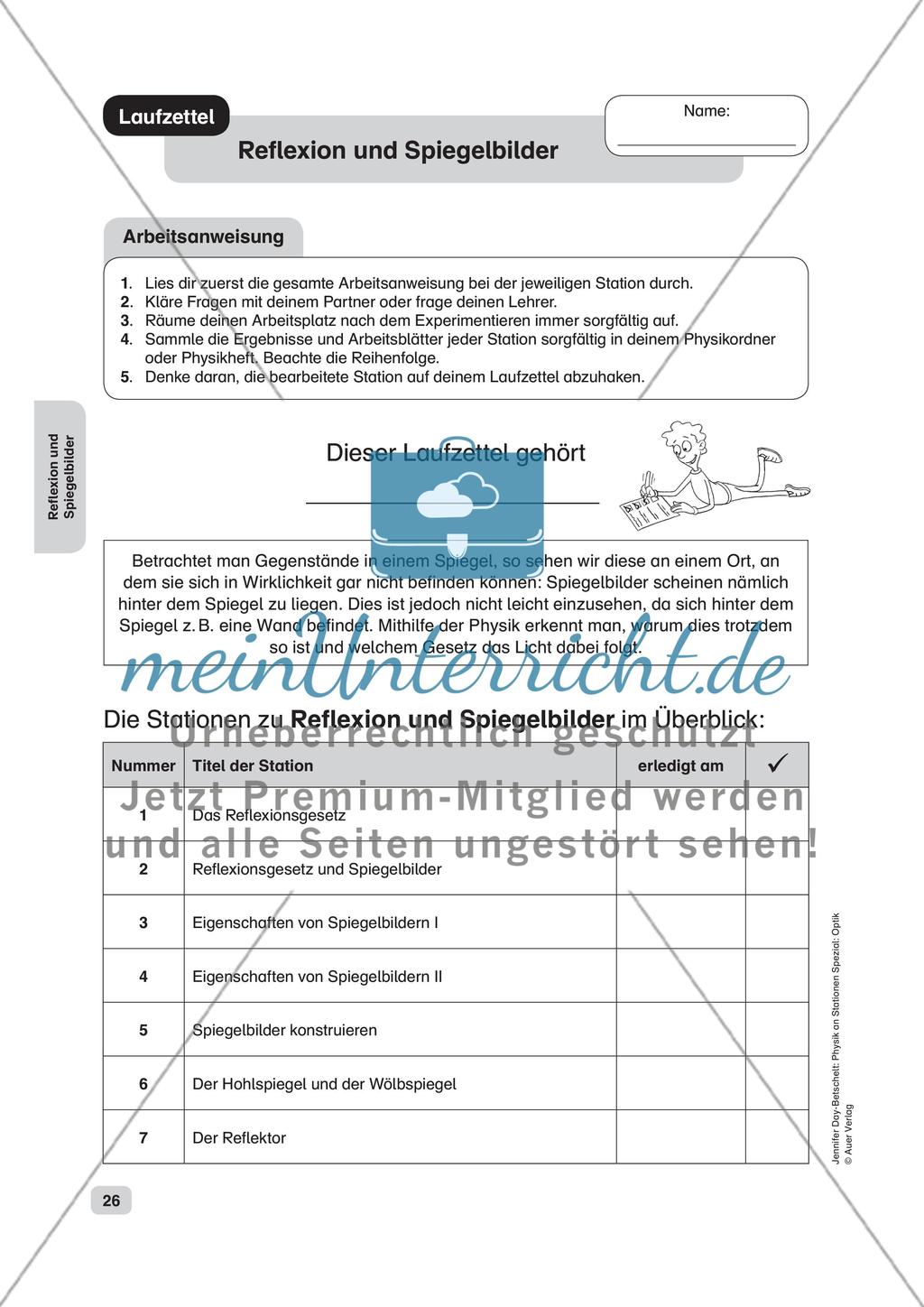 Reflexion und Spiegelbilder Preview 2