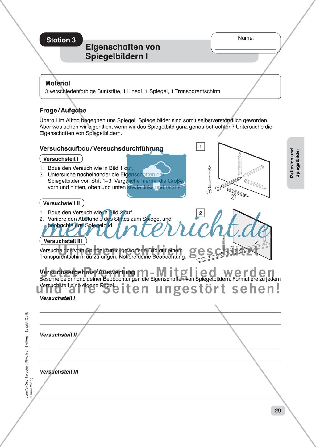 Reflexion und Spiegelbilder Preview 5