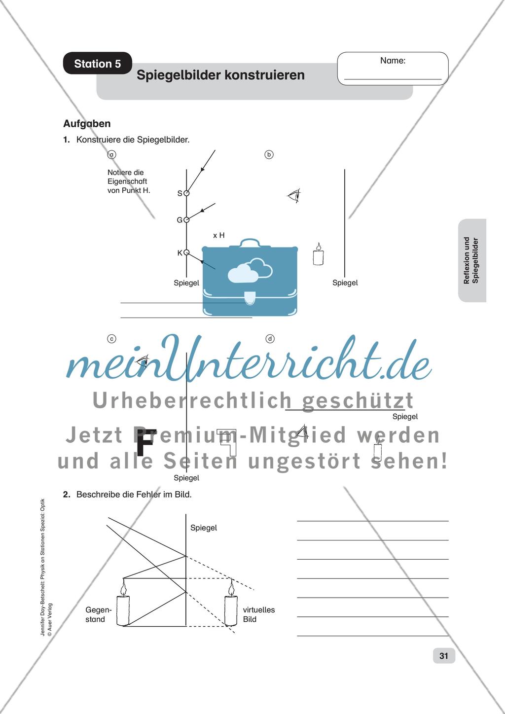 Reflexion und Spiegelbilder Preview 7