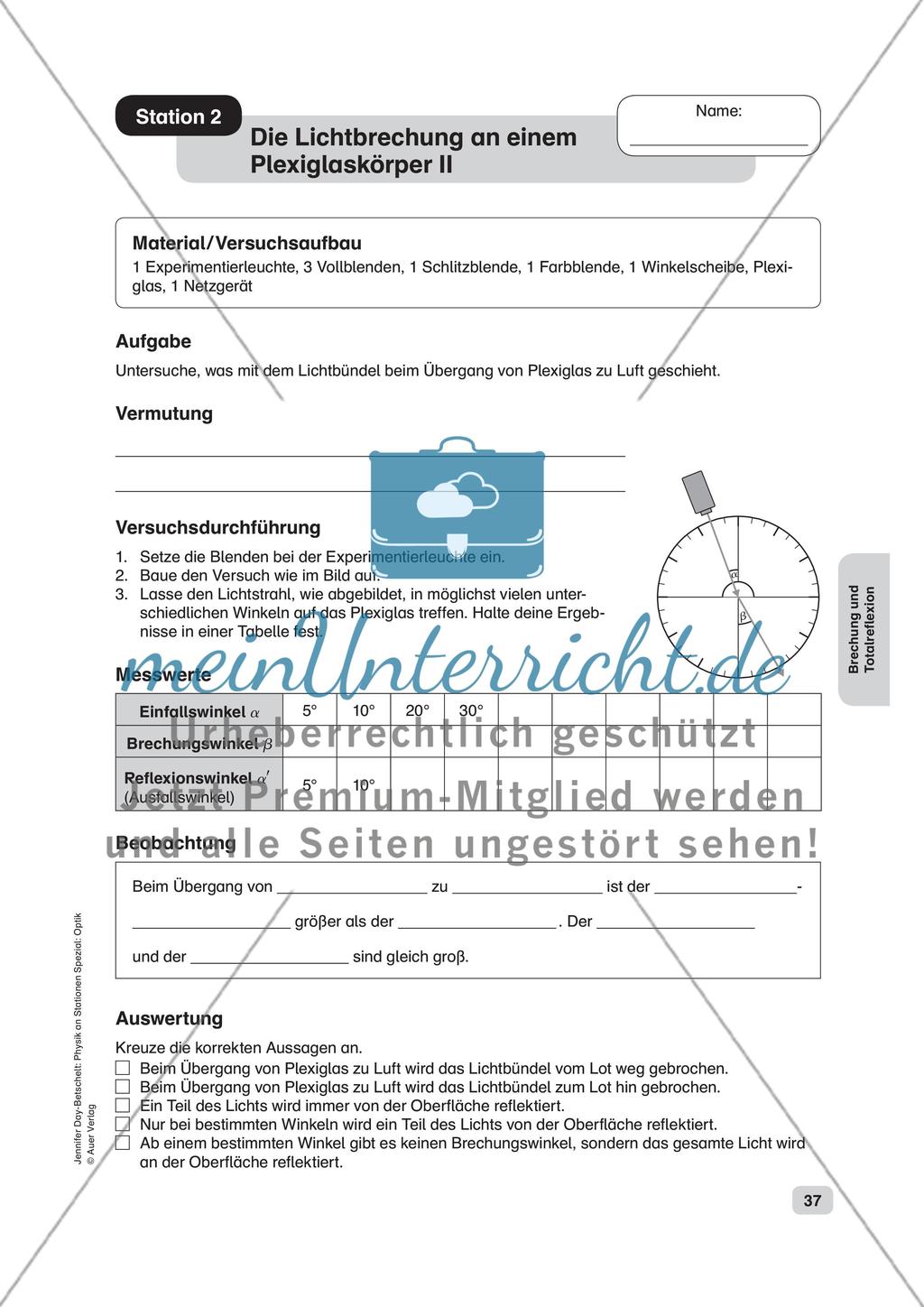Brechung und Totalreflexion Preview 4