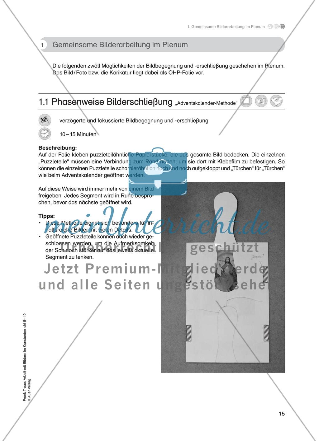 Gemeinsame Bilderarbeitung im Plenum Preview 2