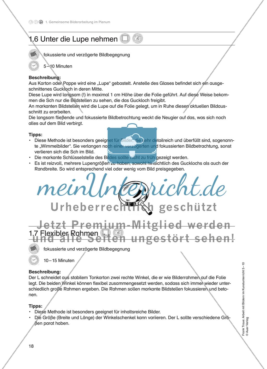Gemeinsame Bilderarbeitung im Plenum Preview 5