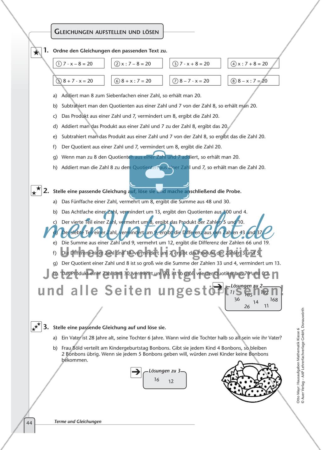 Terme und Gleichungen Preview 6