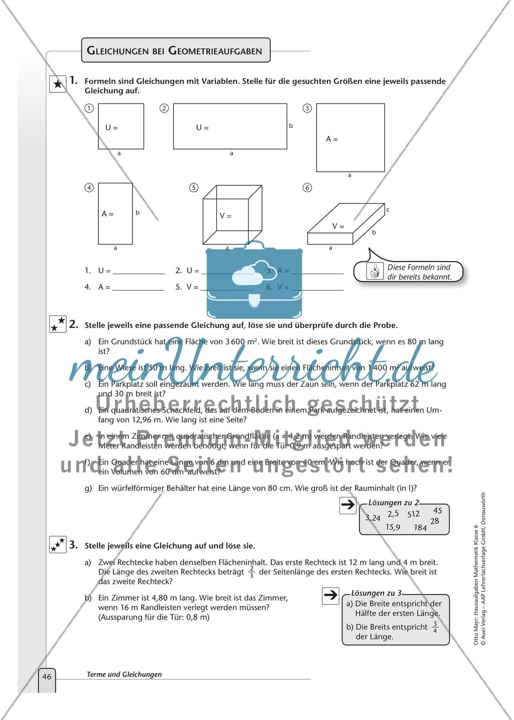 Terme und Gleichungen Preview 8