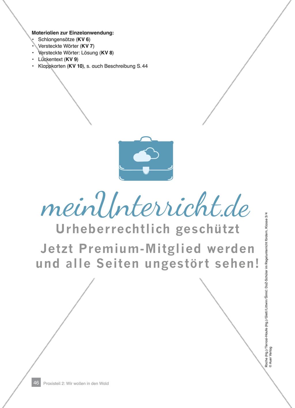 Praxisteil – Wir wollen in den Wald Preview 4