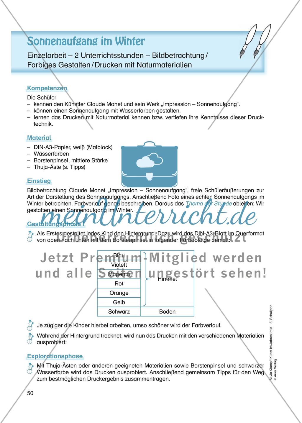 Sonnenaufgang im Winter Preview 1