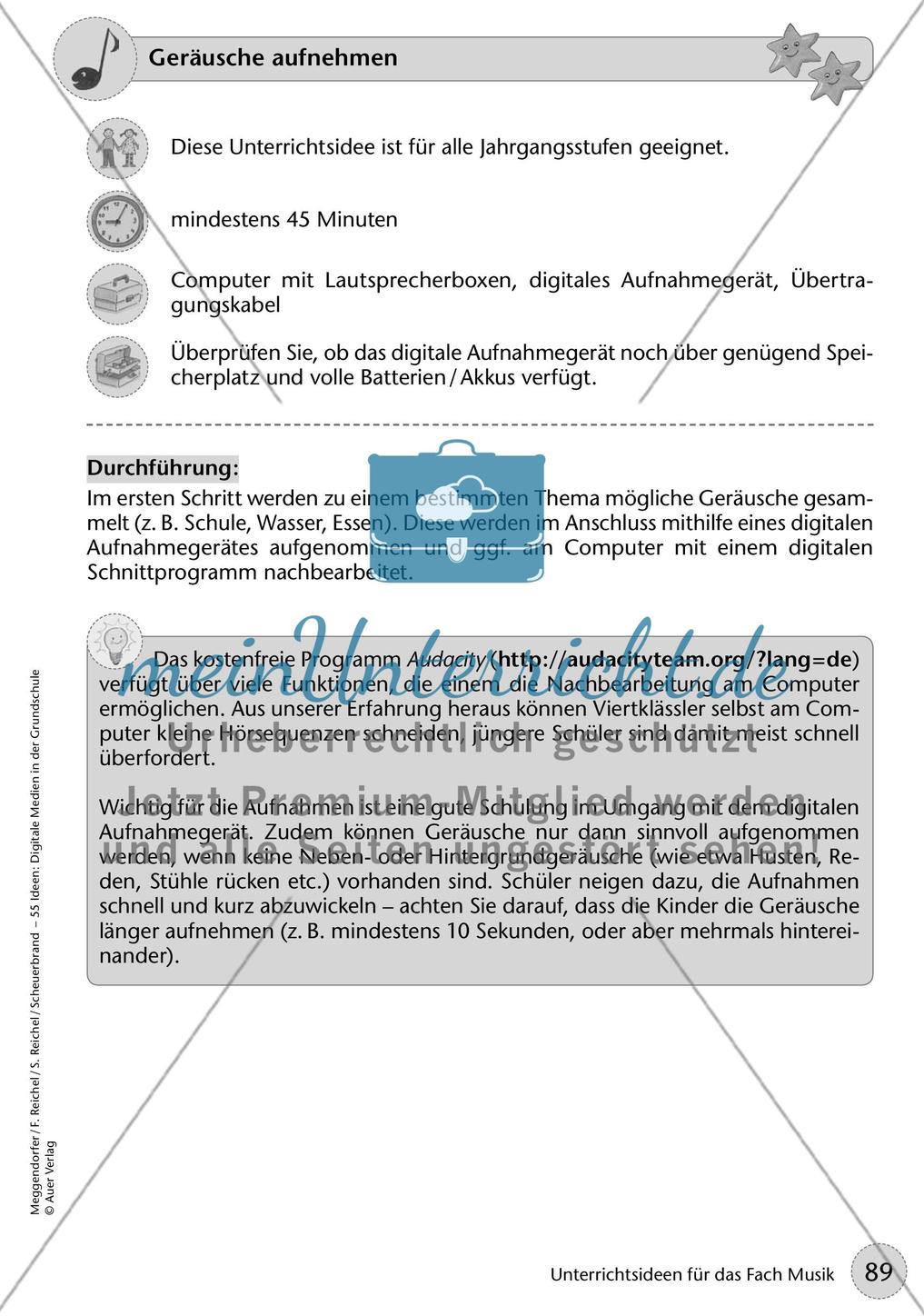 Unterrichtsideen für das Fach Musik Preview 2