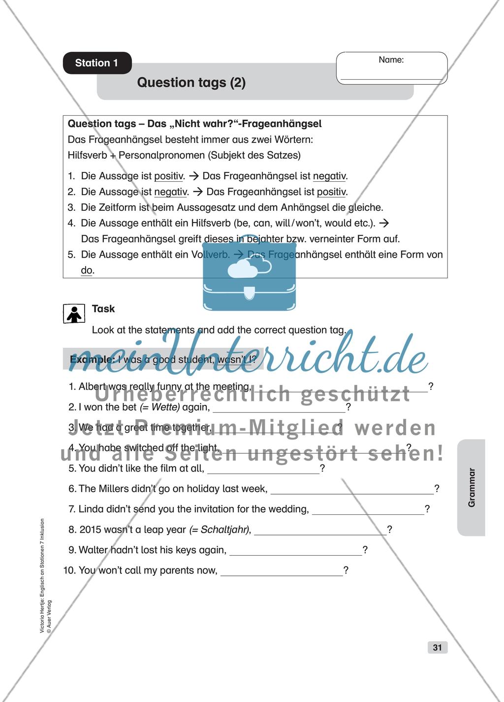 Grammar Preview 1