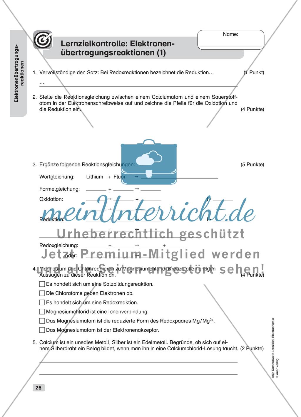 Elektronenübertragungsreaktionen Preview 18