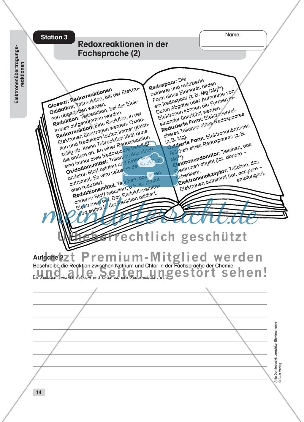 Elektronenübertragungsreaktionen Preview 6