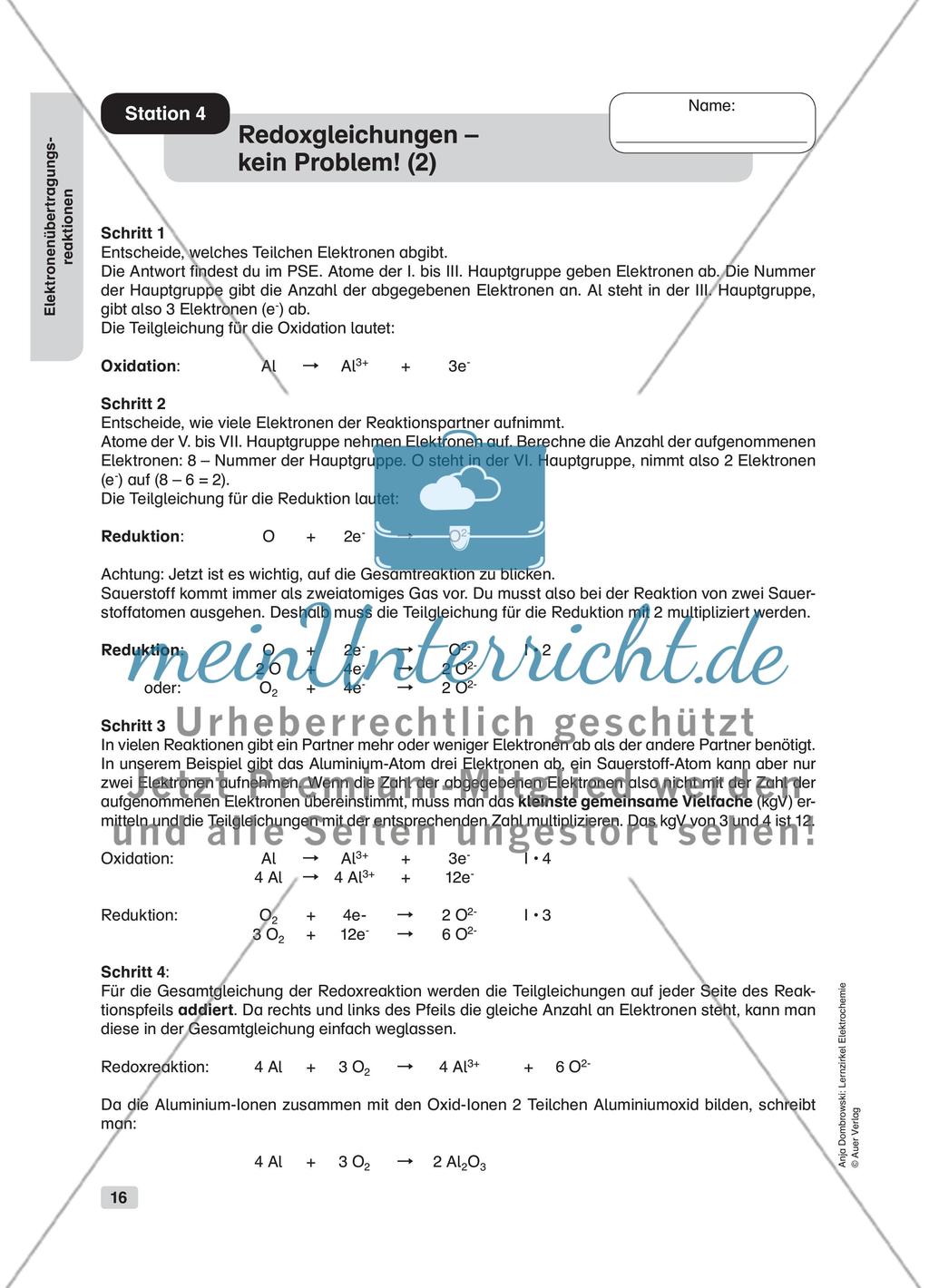 Elektronenübertragungsreaktionen Preview 8