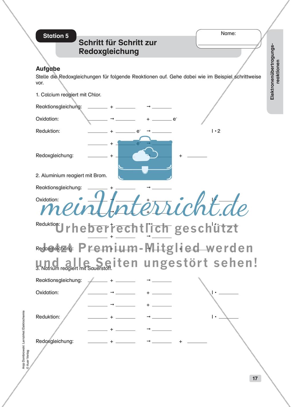 Elektronenübertragungsreaktionen Preview 9