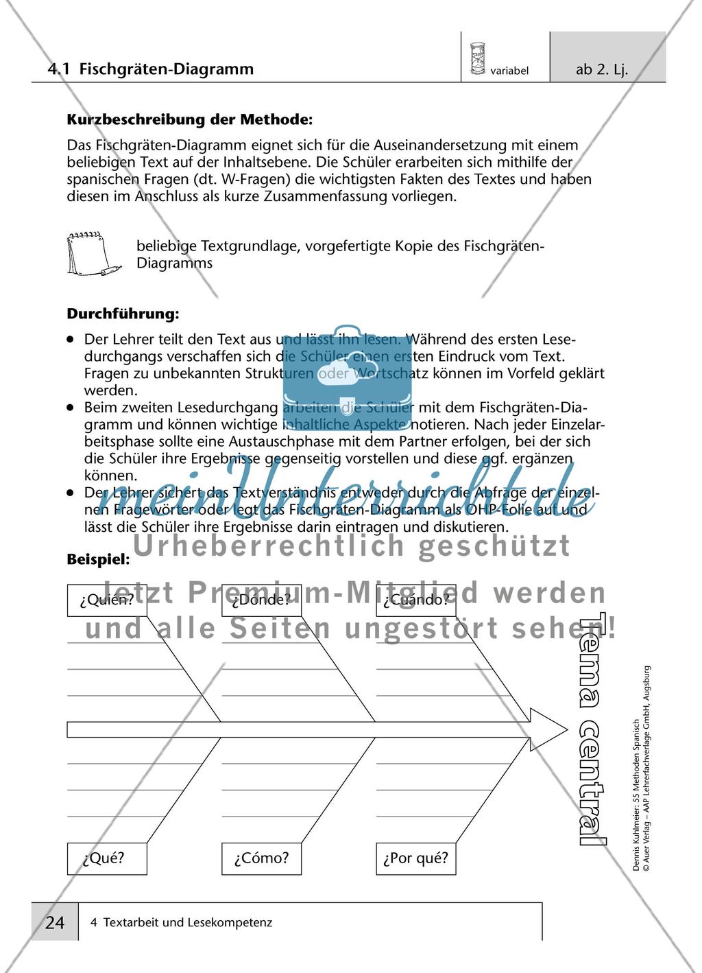 Textarbeit und Lesekompetenz Preview 1