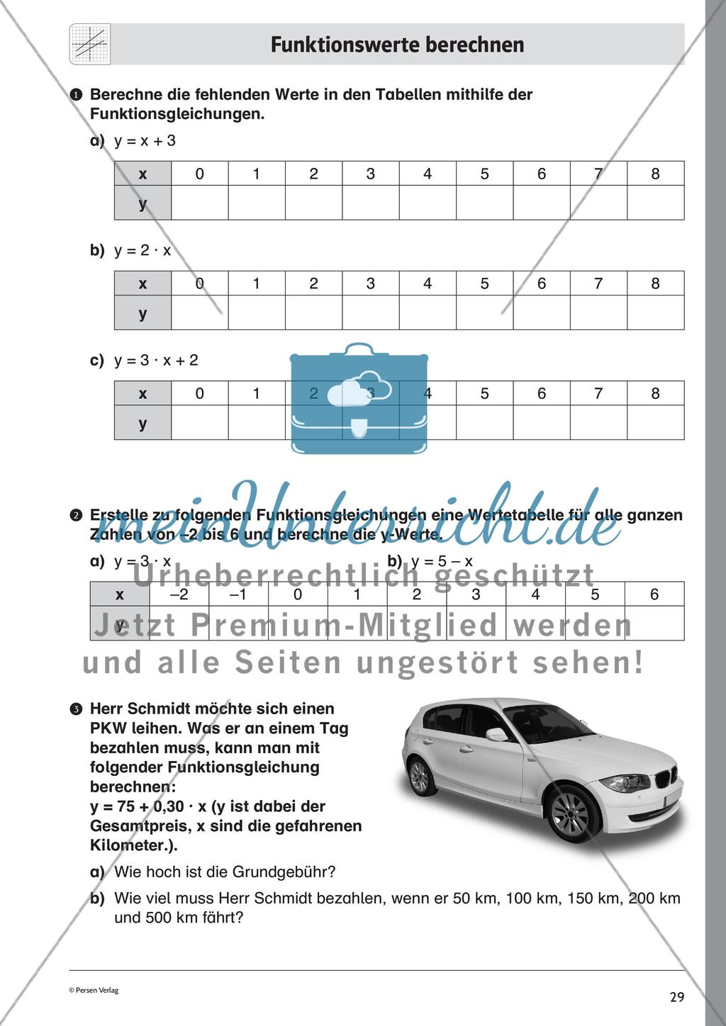 Lineare Funktionen – Teil 1 Preview 3