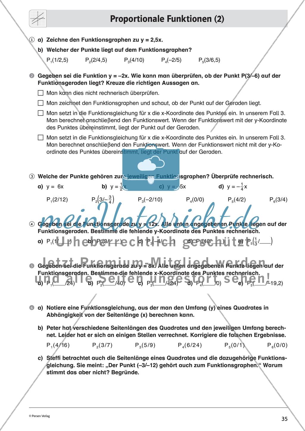 Lineare Funktionen – Teil 1 Preview 9