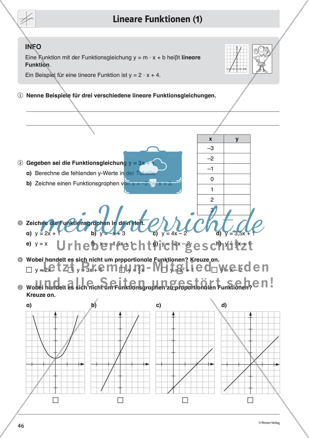 Lineare Funktionen – Teil 2 Preview 10