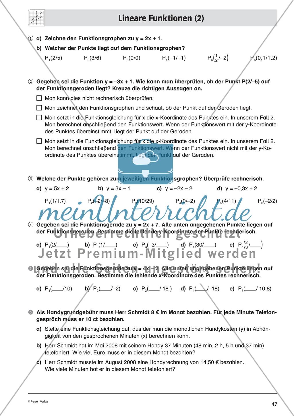 Lineare Funktionen – Teil 2 Preview 11